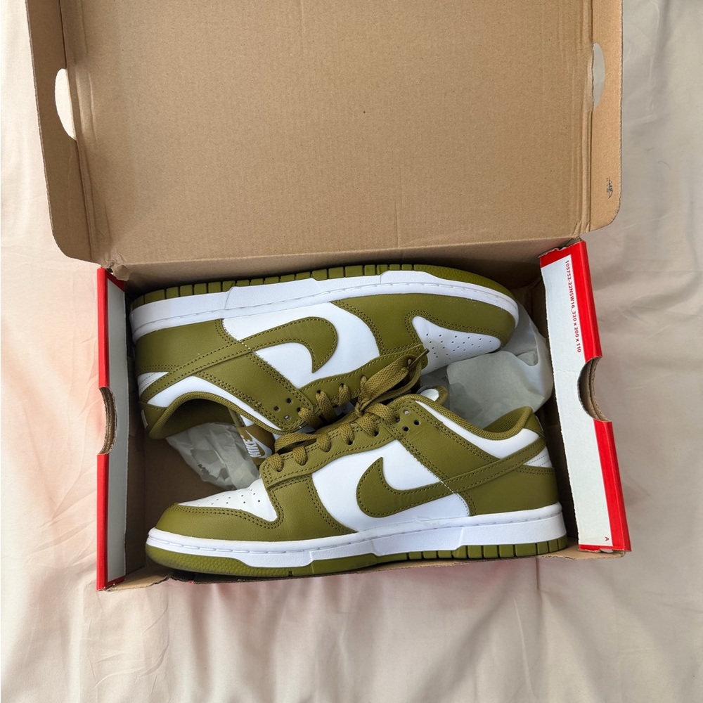 Nike Women's Sneakers in Olive and White